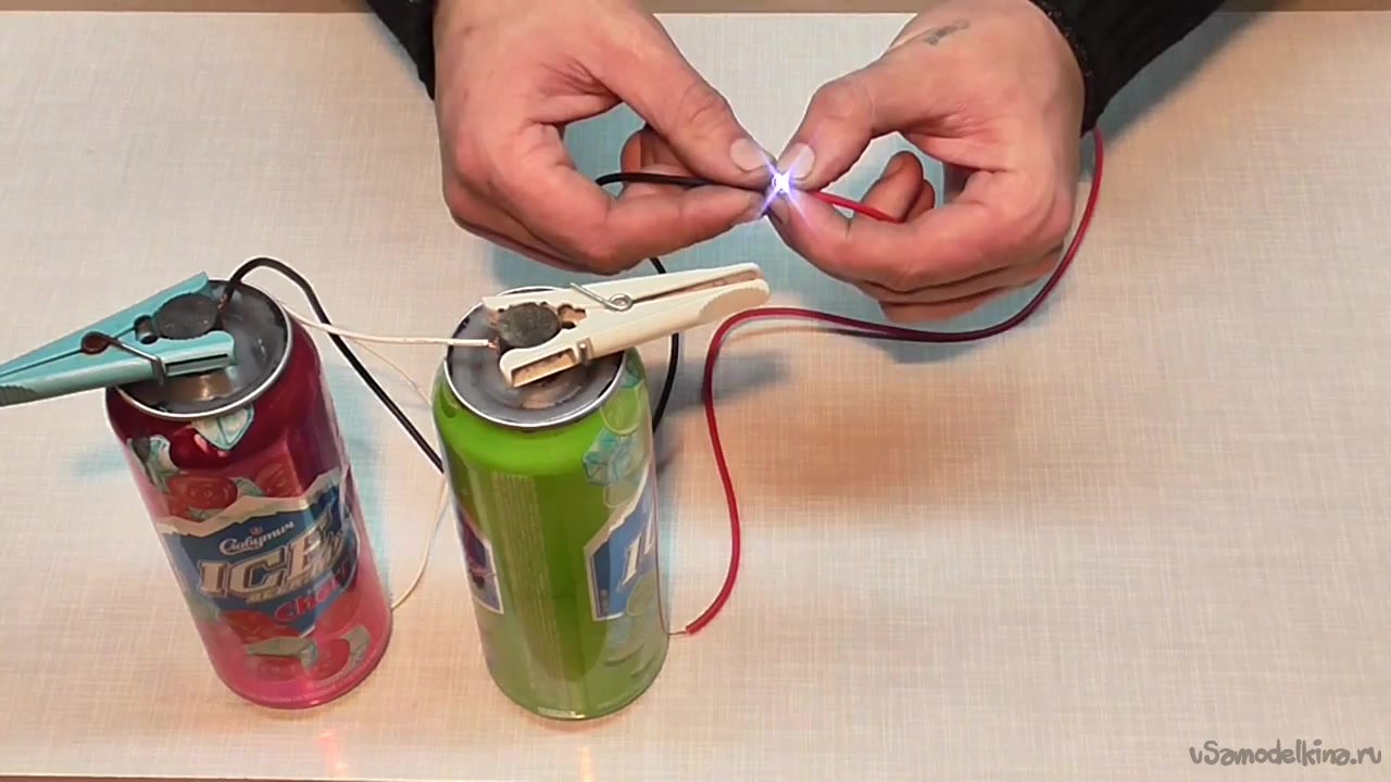 Как легко самому сделать батарейку из подручных средств