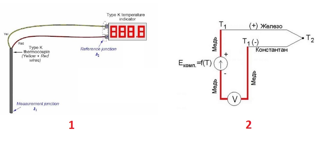 Какие бывают схемы включения термоэлектрического датчика