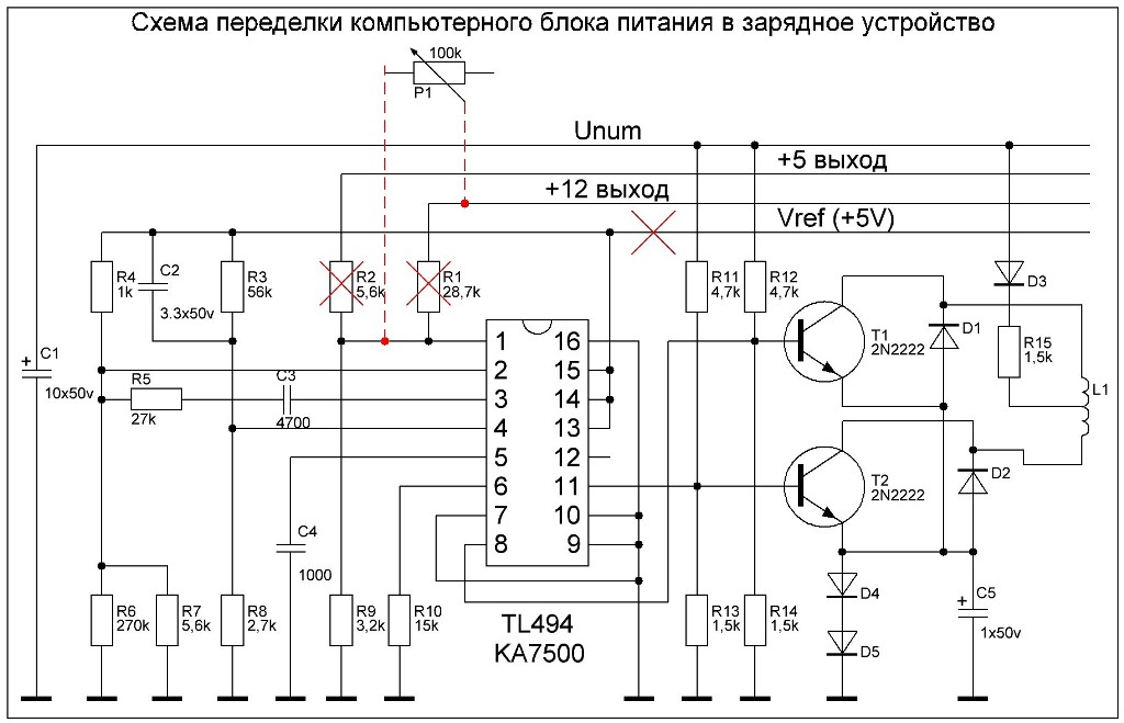 Схема итальянца tl494