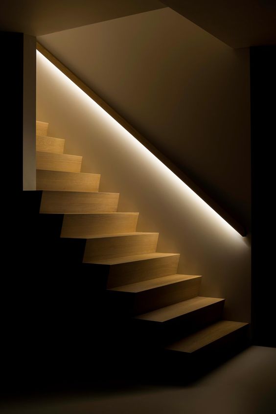 Подсветка лестницы – мастер-класс как сделать своими руками стильную подсветку в домашних условиях (80 фото-идей)