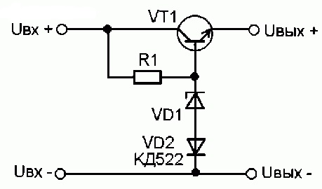 Расчет параметрического стабилизатора напряжения на транзисторах