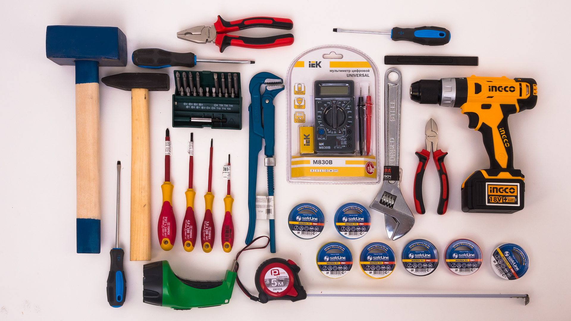 Инструменты для электрика – перечень профессионального инструментария для домашнего и промышленного использования
