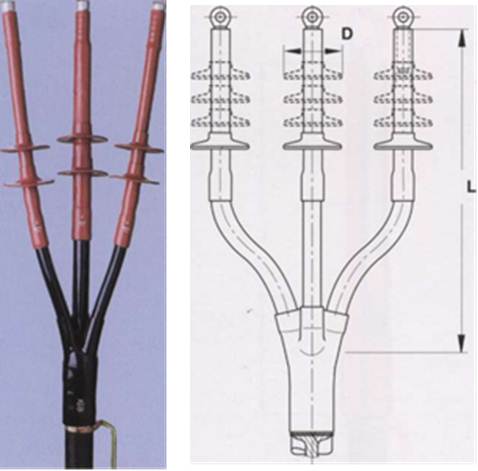 Описание концевой термоусаживаемой кабельной муфты